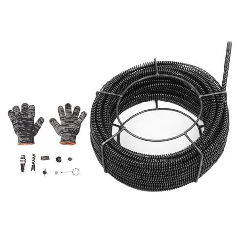 Yechiry 30 M Abflusshalterkabel, Stahlabwasserkabel, Abflussschlangenkabel, Schwerabflussreinigungskabel, Abfluss -Auger -Schlangenrohr mit 16 Mm/0,63 Zoll Federdurchmesser für Waschbecken, Yechiry 30 M Abflusshalterkabel, Stahlabwasserkabel, Abflussschlangenkabel, Schwerabflussreinigungskabel, Abfluss -Auger -Schlangenrohr mit 16 Mm/0,63 Zoll Federdurchmesser für Waschbecken, von Yechiry