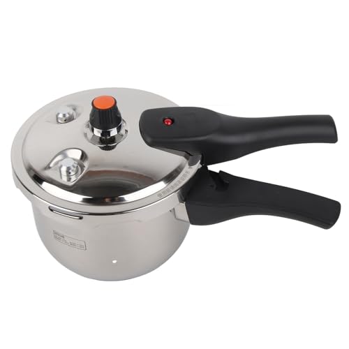 Yechiry 304 Schnellkochtopf aus Edelstahl, Nichtstabbeschichtung, Sogar Wärmeverteilung, Energieeinsparung, Multi -Purpose -Werkzeug für Schnelle und Leckere Gerichte Kochen (4L) von Yechiry