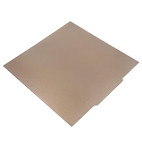 Yechiry 3D -Drucker -Build -Platte, 470 X 470 Mm Federstahlschale, ABS -TPU TETG Nylon Doppelseitig PEI Beschichtete Magnetbasis -Kit mit Klebstoffrücken für CR10, Maximum von Yechiry
