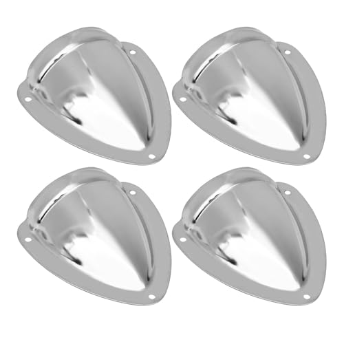 Yechiry 4pcs Marine Draht -Kabel -Entlüftungsabdeckung, 316 Edelstahl Clamshell Entlüftungsabdeckung mit Flip Abdeckung, 3 Schrauben für Boote, Yachten, Segelboote, Wohnmobile von Yechiry
