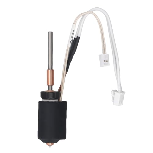 Yechiry 50W Ceramic Hotend Kit High -Speed -Druck mit TI Legierungs Wärmebruchkupfer Legierungsdüse, Ideal für Hi Combo 3D Drucker Extruder Ersatz (0,6 mm Düse) von Yechiry