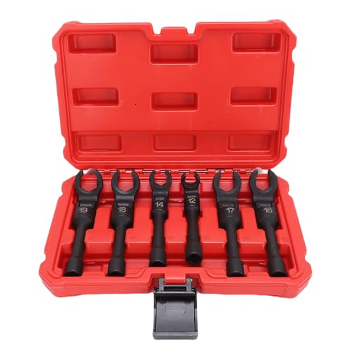 Yechiry 6pcs Crows Foot Line Schraubenschlüssel Set, 12 14 16 17 18 19 Mm 3/8 Zoll Antrieb Langer Flex -Kopf -Krähenfuß -Sockelschlüssel mit 180 ° Flexible Kopfdesign für Yechiry 6pcs Crows Foot Line Schraubenschlüssel Set, 12 14 16 17 18 19 Mm 3/8 Zoll Antrieb Langer Flex -Kopf -Krähenfuß -Sockelschlüssel mit 180 ° Flexible Kopfdesign für von Yechiry