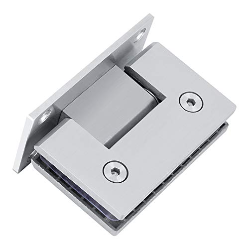 Yechiry 8-10-Mm-Duschtürscharnier, Schwarzer Kohlenstoffstahlwand an Glashalterung, Passt 8-12 Mm, Gehärtetes Glas von Yechiry
