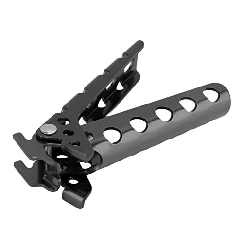 Yechiry Anti -skalging Heiße Topfklemme, Ergonomische Aluminiumlegierung Pan Gripper Titange mit Leichtem Hohlgang Zum Camping, Picknick, Grill, Grill, Innenkoch Im Innenbereich Im Freien (Gray) von Yechiry