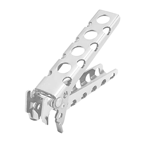 Yechiry Anti -skalging Heiße Topfklemme, Ergonomische Aluminiumlegierung Pan Gripper Titange mit Leichtem Hohlgang Zum Camping, Picknick, Grill, Grill, Innenkoch Im Innenbereich Im Freien (Silver) von Yechiry