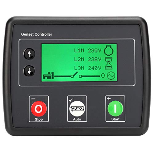 Yechiry Automatische Netzausfallsteuermodul, DSE4520 Self Start LCD -Anzeigegenerator -Controller mit Hintergrundbeleuchtung für den Schutz der Generatormotorüberwachung von Yechiry