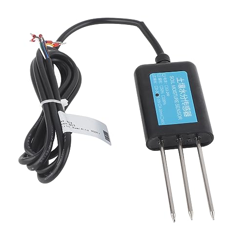 Yechiry Bodenthermometer, 12-24 V ABS, 316 Edelstahl-Bodensensor-Thermometer mit Schneller Reaktionszeit, für Gartenarbeit und Wissenschaftliche Experimente von Yechiry