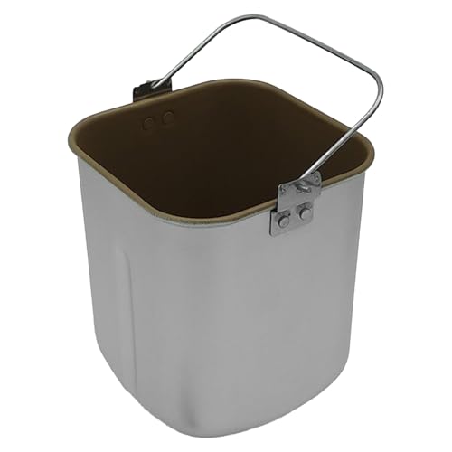 Yechiry Brotmaschine Eimer, Portable Brotmaschine Innentank Ersatz, Lebensmittelqualität Aluminiumlegierung Backen Eimer mit Anti-Stick-Beschichtung Mixing-Funktion für Familie von Yechiry