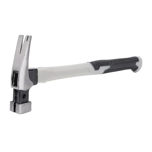 Yechiry Camping -Klauenhammer, Kohlefaser Zelt Hammer Square End Magnetic Horn Hammer mit Ergonomischem Nagel -Gummi Nagel Puller für Holzbearbeitung und Außenprojekte (10 Unzen) von Yechiry