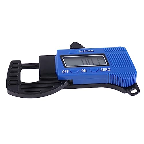 Yechiry Digitale Dicke, 0-12,7 Mm Dicke Messdicke Tester mit Großem LCD-Display, Ideal für Papier-PU-Leder-Metallblech-Schmuckbatterie-Magnetmaterialien von Yechiry