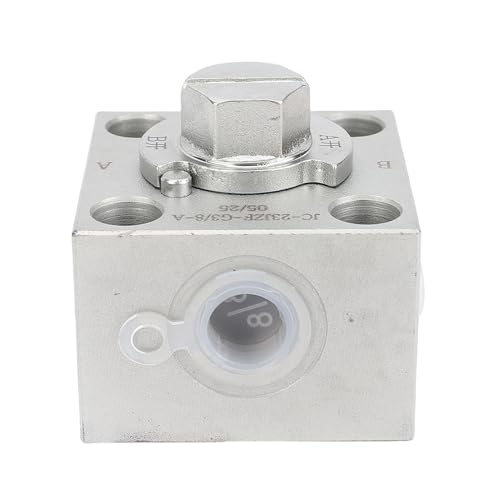 Yechiry Drei -Wege -Auslöserventil für Baggeraufsätze, Hydraulisches Diverter Ventil mit Schrauben, Kleine Bagger Drosselklappen Ersatzteile von Yechiry