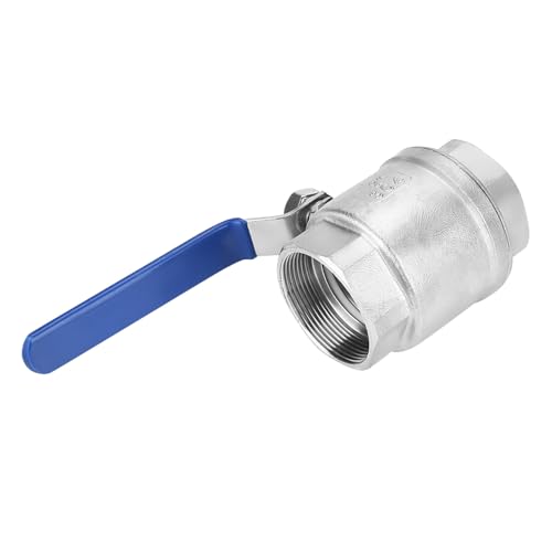 Yechiry Edelstahlkugelventil 2 Zoll, DN50 1000 WOG 304 Absperrventil mit Innengewinde, 90 ° Griffrotation für Wasserrohre, Wasser, Öl, Gas Yechiry Edelstahlkugelventil 2 Zoll, DN50 1000 WOG 304 Absperrventil mit Innengewinde, 90 ° Griffrotation für Wasserrohre, Wasser, Öl, Gas von Yechiry