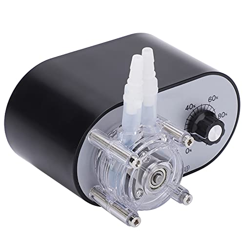 Yechiry Einzelkopf Peristaltische Pumpe, 12 -V -Gleichstrom -Motor -Motorschrittgeschwindigkeit Regulation Titrationspumpe Einstellbare Selbstsaugungspumpen für Experimente (EU-Stecker) von Yechiry