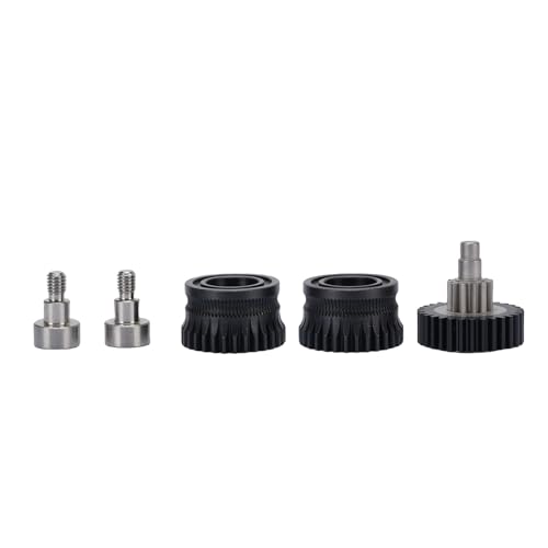 Yechiry Extruder Gear Kit Gehärteter Stahl DLC -Beschichtung Doppel -Kit Dual Lagern Zahnrad für K1 K1 Maximale K1C Ender 3 V3 V3 Plus mit Anti Schmiereigenschaften von Yechiry