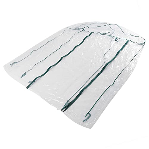Yechiry Gewächshaus -Ersatzabdeckung, Klarer PVC -Garten Gewächshausabdeckung mit Roll Up Reißverschluss Tür, Kälte, Frost, Wind, Regensicher, 143 X 73 X 195 cm für Gartenpflanzen, Blumen von Yechiry