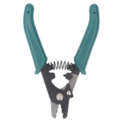 Yechiry Glasfaser -Stripper -Draht -Stripping -Werkzeug Faserabstrippzange 3 Loch Einstellbare Blende mit Sicherheitsschlossdesign Automatische Reset Feder für Installateure Elektriker von Yechiry