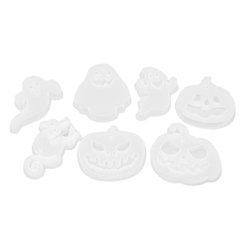 Yechiry Halloween Silikonform, 7pcs Tragbare Silikonform für Basteln Weiche Flexible Wiederverwendbare DIY -Schädel -Süßigkeiten Schokoladenschokoladen -Schokoladen -Formen Halloween Yechiry Halloween Silikonform, 7pcs Tragbare Silikonform für Basteln Weiche Flexible Wiederverwendbare DIY -Schädel -Süßigkeiten Schokoladenschokoladen -Schokoladen -Formen Halloween von Yechiry