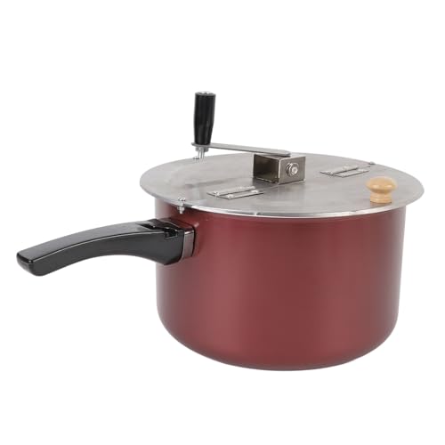 Yechiry Handbetriebener Popcorn Popper, Edelstahl Popcorn Hersteller für Gasherd -Induktionskocher Frische Authentische Flair Hand Machine für Familienfilmabende Yechiry Handbetriebener Popcorn Popper, Edelstahl Popcorn Hersteller für Gasherd -Induktionskocher Frische Authentische Flair Hand Machine für Familienfilmabende von Yechiry