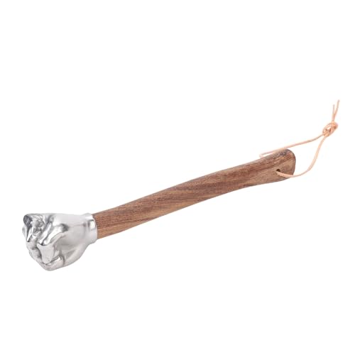 Yechiry Handhammer mit Rutschfestem Holzgriff Edelstahlkopf Multifunktionaler Tragbarer Haushalts-Gartenhammer Leichtes Robustes Handwerkzeug für Hausreparatur & DIY (Faustkopf) von Yechiry