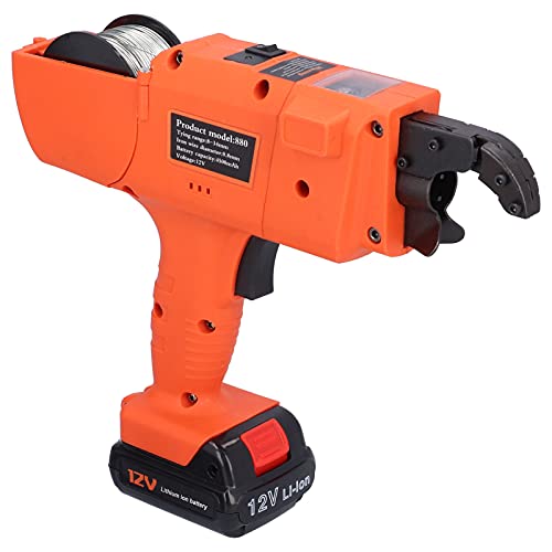 Yechiry Handheld Electric Binding Machine, Verstärkungsstabbindmaschine mit Hoher Kohlenstoffstahl Vollautomatisches Racking -Werkzeug für den Bau des Gebäudes, Autobahntunnel, (EU -Stecker von Yechiry