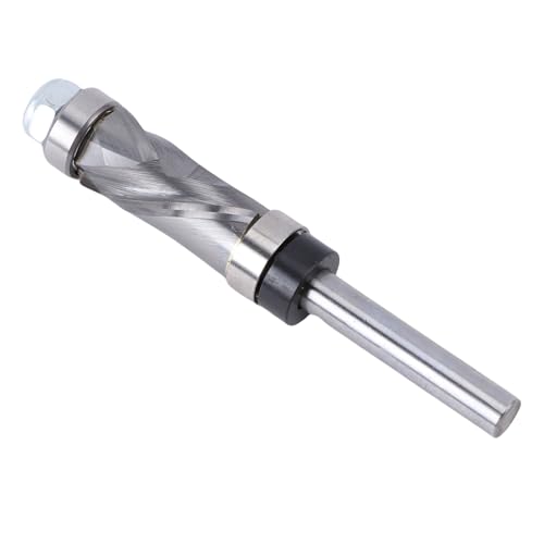 Yechiry Hartmetall-Kompressions-Spül-Fräser-Bit, 1/4-in-Schaft 1/2in-Schneid-Dia 1-in-Schneidlänge Oben Unten 2 Lager für Holz Besatz-Spanplatten, Faserplatten, Sperrholz von Yechiry
