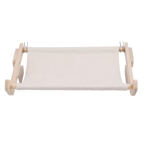 Yechiry Katzenfenster Barsch, Robuster Holzrahmen Katzenblockfenster Barsch, Große Hängemattenbett -Sitzregal, Wandmontage Nachttocke für Innenfensterblattschlafe, Klettern und Spielen (Gray) von Yechiry