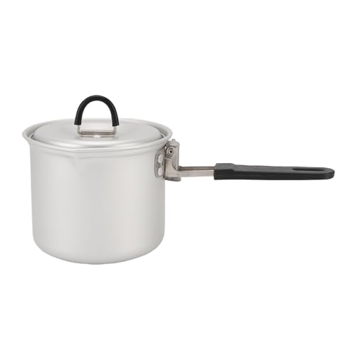 Yechiry Leichter Aluminium-Campingkochtopf, Kleines Campingkochgeschirr mit Faltbarem Design, Hervorragende Wärmeleitfähigkeit, zum Teekochen Im Freien, Kaffeezubereitung, Grillen Yechiry Leichter Aluminium-Campingkochtopf, Kleines Campingkochgeschirr mit Faltbarem Design, Hervorragende Wärmeleitfähigkeit, zum Teekochen Im Freien, Kaffeezubereitung, Grillen von Yechiry