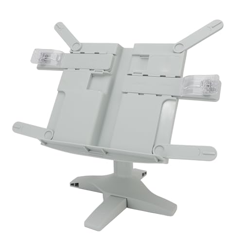 Yechiry Lesebuchständer Höhen Und Winkelverstellbar Buchhalter Leichter, Faltbarer Schreibtisch Buchständer Zeitschriftenhalter Buchklammer für Büro Schule Schüler Rezept Kinder (GREEN) von Yechiry
