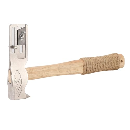 Yechiry Magnetdachhammer, Multifunktionales Dachbrüke Axt Axt Magnet Hammer Eingebauter Nagelabzieher, Dachschneider und Schiebetaste Zur Installation von Dachnägeln und Filzkappen von Yechiry