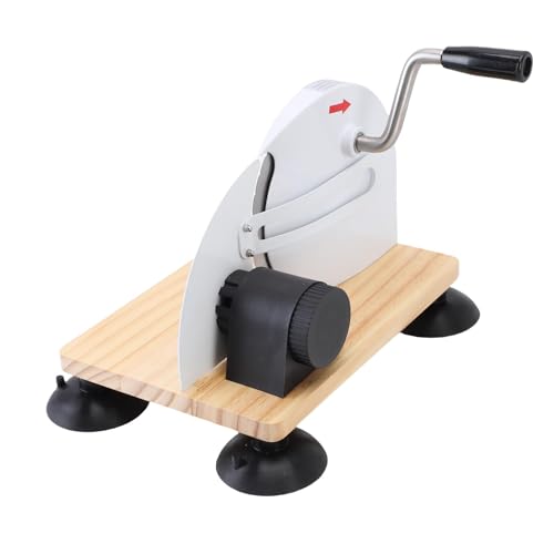 Yechiry Manuelles Brotklima mit Handkurbel, Klassischer Edelstahl -Slicer -Cutter für Hausgemachte Sauerteig Gewährleistet Sogar Scheiben Yechiry Manuelles Brotklima mit Handkurbel, Klassischer Edelstahl -Slicer -Cutter für Hausgemachte Sauerteig Gewährleistet Sogar Scheiben von Yechiry