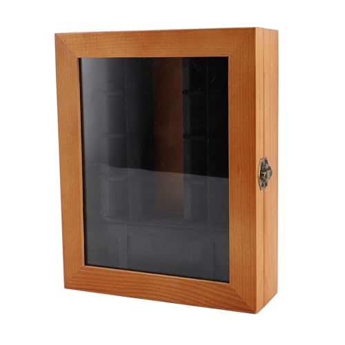 Yechiry Miniatur -Bücherregal -Verzierung Kreativer Massivholz -Kunststoff -Angstbuchhandel Kleine Bücherregal Miniaturbücher Schrank mit 2 Rotierbaren Bücherregalen für Zimmer Desktop von Yechiry