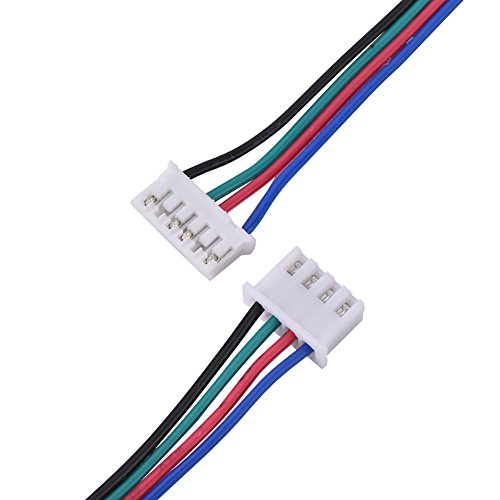 Yechiry Motorklemmen, HX2.54 4Pin 6Pin Weißer Anschlusskabel, XH2.54 4 PIN -Stecker für 3D -Drucker Stepper Motorverlängerung (500 mm) von Yechiry
