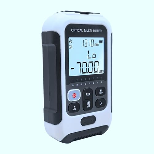 Yechiry Optischer Leistungsmesser, Visueller Fehler Locator, Tragbarer Glasfaser -Tester für den FC SC ST -Adapter, Universal Grenzflächenfaser Tester, Bereich: (-70) DBM DBM (-70 ~+6dbm) von Yechiry