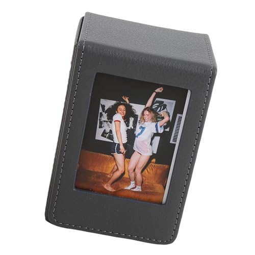 Yechiry Photo Case, PU Leder-Aufbewahrungsbox für SQ-Filmfotos (3.7x2.6x2.2in), Anti-Kratzer, Spielkartenspeicher, Filmzubehörkoffer von Yechiry