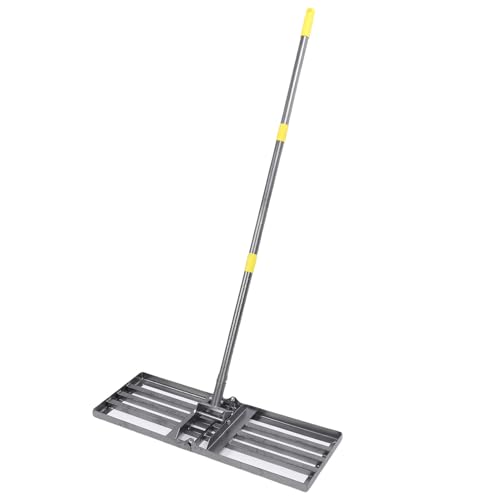 Yechiry Rasenniveau Rake 30 X 10 Zoll, 48-78 Zoll Einstellbares Griff, Rasenebene Tool für Garten, Garten, von Yechiry