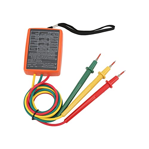 Yechiry SM852B 3 Phase-Rotationstester, Digitaler 3-Phasen-Sequenzdetektor 3-Phasenindikator mit LED-Summer-Anzeige, Ideal für AC 60-600V Elektrizitätstests Yechiry SM852B 3 Phase-Rotationstester, Digitaler 3-Phasen-Sequenzdetektor 3-Phasenindikator mit LED-Summer-Anzeige, Ideal für AC 60-600V Elektrizitätstests von Yechiry