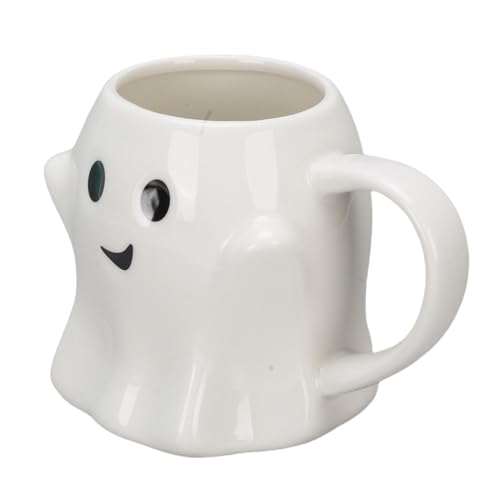 Yechiry Süße Ghostface Coffee Becher Gruselige Ghost -Tasse Halloween Kaffeetasse 440ml Keramik Tasse mit Entzückender Geistermuster für Kaffeetee Heiße Schokoladenbüro Home Home von Yechiry