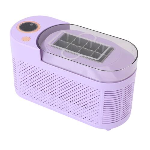 Yechiry Tragbare Tisch-Eismaschine Schnelle Produktion Geräuscharm Gesund Benutzerfreundlich Tisch-Eismaschine mit ABS und Edelstahl für Zuhause Büro Camping Outdoor-Aktivitäten (EU-Stecker) von Yechiry