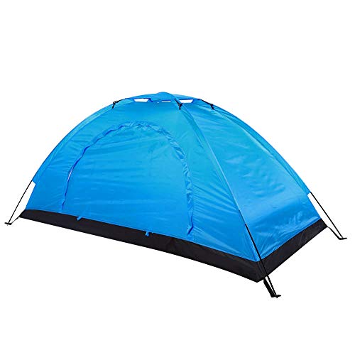 Yechiry Wasserdichtes Tragbares Zelt aus Glasfaser und Oxford, Geeignet Zum Campen, Angeln, Klettern, Einschicht (Blue) von Yechiry