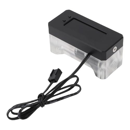 Yechiry Wasserkühlung Digitaler Durchflussmessertemperaturanzeige Aluminiumlegierung und Acrylalarm mit Einer Kleinen 3 -poligen Grenzfläche Zur Überwachung Hoher Temperatur, Niedriger U/Min Yechiry Wasserkühlung Digitaler Durchflussmessertemperaturanzeige Aluminiumlegierung und Acrylalarm mit Einer Kleinen 3 -poligen Grenzfläche Zur Überwachung Hoher Temperatur, Niedriger U/Min von Yechiry