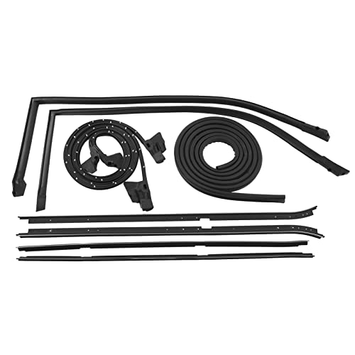 Yechiry Weather Streping Seal Kit, OE 568979, Automobilentür Gummisiegel, Dachschiene und Türkautschuk-Versiegelung Ersatz für Königliche Cutlass RWD G Körper 1981-1988 von Yechiry