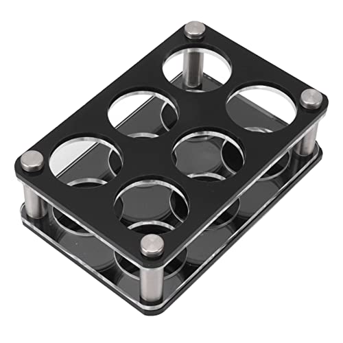 Yechiry Weinflasche Display -Rack, Acryl -Weinflaschenhalter Dekoratives Rack für Home Bar Lagerung (2X3 6-Kopf-Kombinationsbecherhalter) von Yechiry