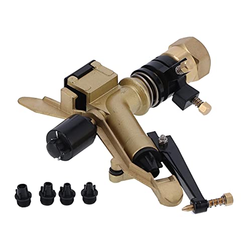 Yechiry Yard Sprinkler DN25, Rockerarm Rotierender Schlagsprinkler mit Einstellbarem Winkel für Garten, Farmbewässerung von Yechiry