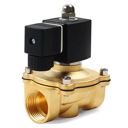 YedZen Magnetventil Messing, 230V AC G1" Geschlossen N/C 0-10 bar DN25 Messing Elektromagnetventil, Direktwirkende Elektrisch Magnet Elektrisches Magnetventil für Wasser Luft Diesel Kerosin Benzin YedZen Magnetventil Messing, 230V AC G1" Geschlossen N/C 0-10 bar DN25 Messing Elektromagnetventil, Direktwirkende Elektrisch Magnet Elektrisches Magnetventil für Wasser Luft Diesel Kerosin Benzin von YedZen
