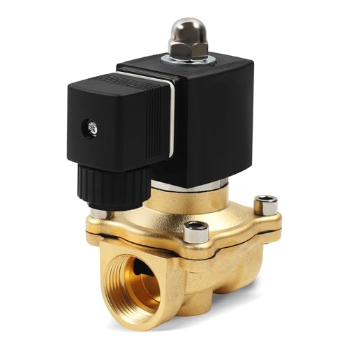 YedZen Magnetventil Messing, 230V AC G3/4" Geschlossen N/C 0-10 bar DN20 Messing Elektromagnetventil, Direktwirkende Elektrisch Magnet Elektrisches Magnetventil für Wasser Luft Diesel Kerosin Benzin von YedZen