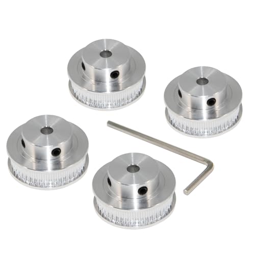 Yeebyee 4 Stück 2GT Riemenscheibe 48 Zähne 5mm Bohrung 48T Zahnriemenscheibe Synchronrad Aluminium für Breite 6mm Riemen 3D-Drucker Teile Yeebyee 4 Stück 2GT Riemenscheibe 48 Zähne 5mm Bohrung 48T Zahnriemenscheibe Synchronrad Aluminium für Breite 6mm Riemen 3D-Drucker Teile von Yeebyee