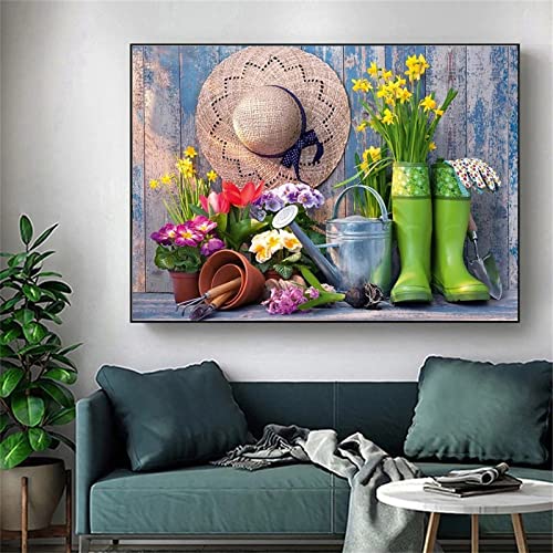 DIY Diamond Painting,Schuhe Gartengeräte 5D Adult Kinder Diamant Painting Bilder Kits,Full Drill Strass Stickerei Kreuzstich Diamant Malerei Leinwand Mosaik Home Wall Decor Square Drill,30x50cm DIY Diamond Painting,Schuhe Gartengeräte 5D Adult Kinder Diamant Painting Bilder Kits,Full Drill Strass Stickerei Kreuzstich Diamant Malerei Leinwand Mosaik Home Wall Decor Square Drill,30x50cm von Yeecer