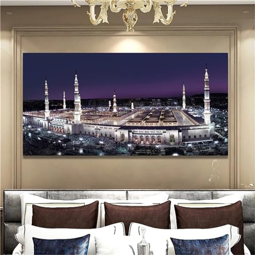Yeecer 5D Diamond Painting Set Islamische Moschee-Landschaft,Großes Diamant Painting Bilder DIY Malen nach Zahlen Erwachsene Stickerei Kreuzstich Voll Handwerk für Home Wand-Decor Round Drill,40x80cm Yeecer 5D Diamond Painting Set Islamische Moschee-Landschaft,Großes Diamant Painting Bilder DIY Malen nach Zahlen Erwachsene Stickerei Kreuzstich Voll Handwerk für Home Wand-Decor Round Drill,40x80cm von Yeecer