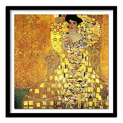 Yeecer DIY Diamond Painting Gustav Klimt Adele 5D Adult Kinder Diamant Painting Bilder Kits,Full Drill Strass Stickerei Kreuzstich Mosaik Diamant Malerei für Home Wall Decor Round drill,100x100cm Yeecer DIY Diamond Painting Gustav Klimt Adele 5D Adult Kinder Diamant Painting Bilder Kits,Full Drill Strass Stickerei Kreuzstich Mosaik Diamant Malerei für Home Wall Decor Round drill,100x100cm von Yeecer