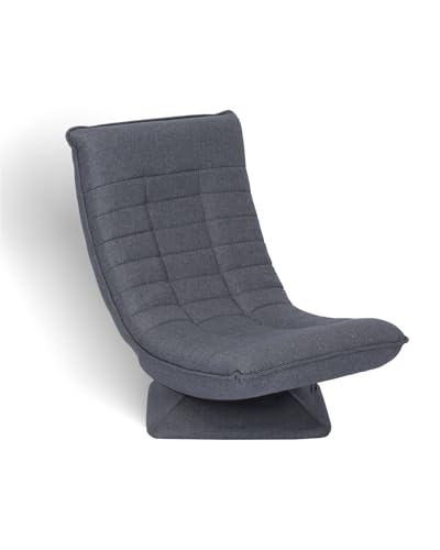 Yeecle Relaxsessel mit Liegefunktion – Faltbarer Bodenstuhl mit 360° Drehung – Bequemer Lounge Sessel für Wohnzimmer, Schlafzimmer & Büro von Yeecle